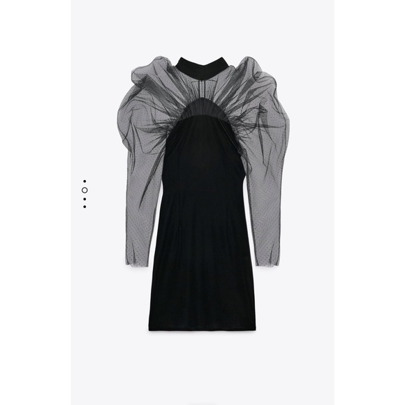 ZARA SALE!♠️COMBINED VELVET DRESS ♠️ - Picture 2 of 6